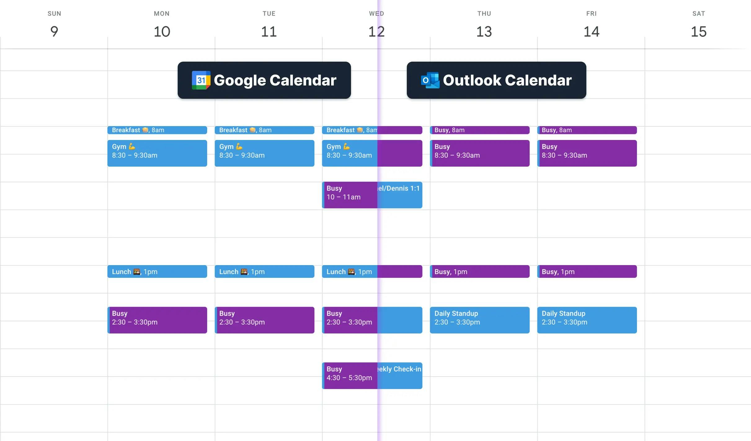 Microsoft Outlook Realtime Calendar sync OneCal