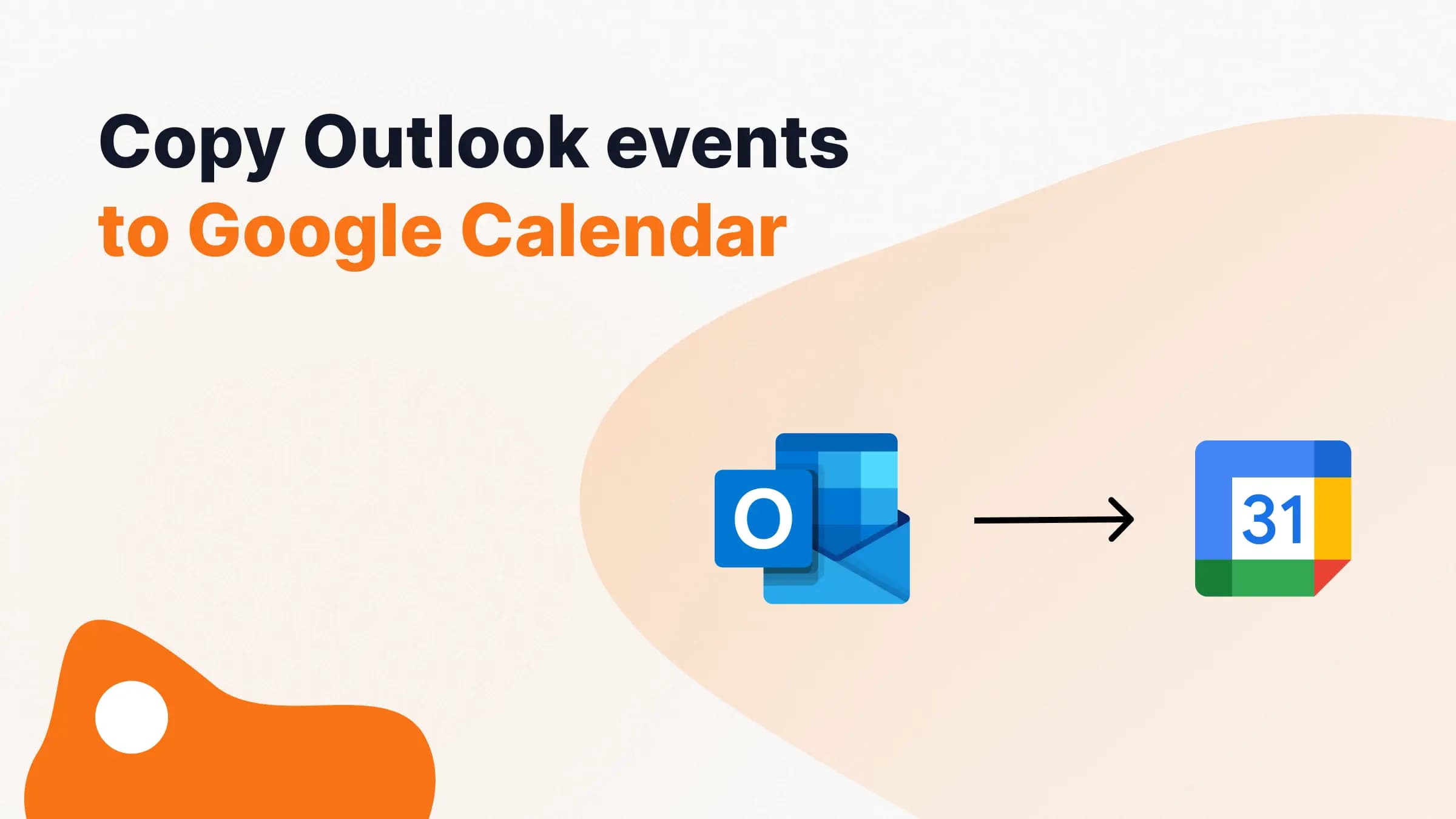 How to copy Outlook Calendar events to Google Calendar