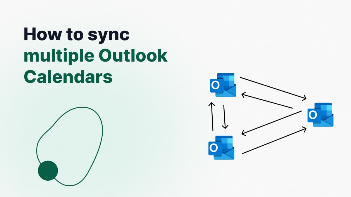 How to Sync multiple Outlook Calendars Illustration