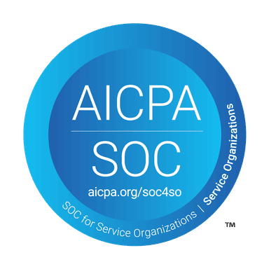AICPA SOC 2 Type II compliance badge, in progress