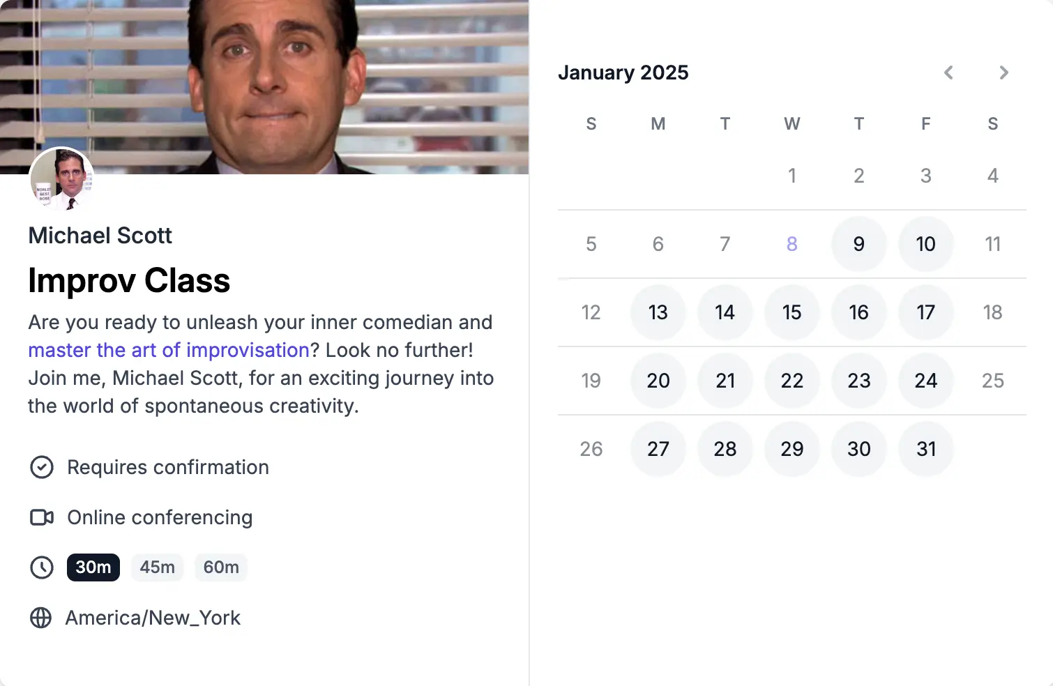 Share Individual or Collective Scheduling Links