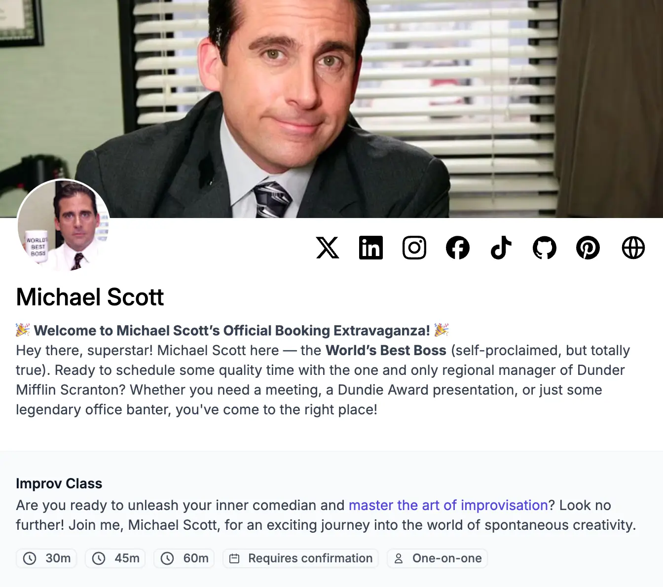 Showcase Your Social Media on Your Booking Page